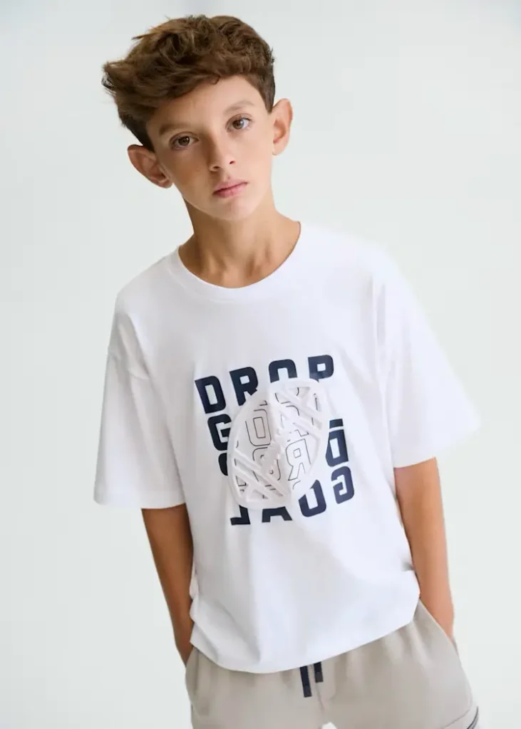 mayoral Μπλουζα κοντ/κη αναγλυφη 26 6037 34 Λευκό