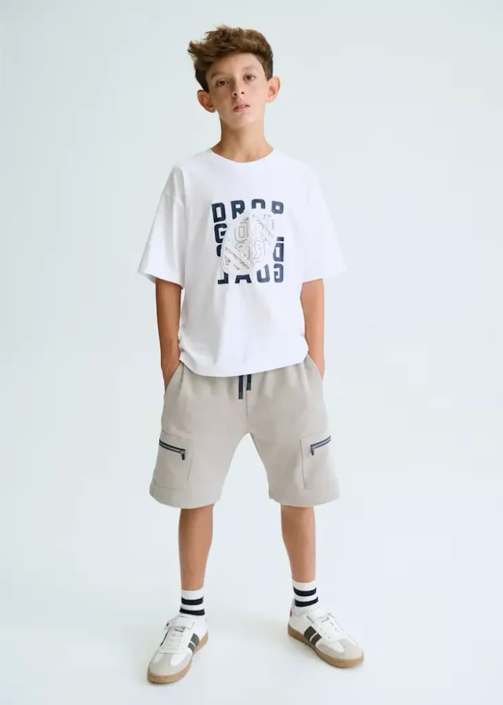 mayoral Μπλουζα κοντ/κη αναγλυφη 26 6037 34 Λευκό