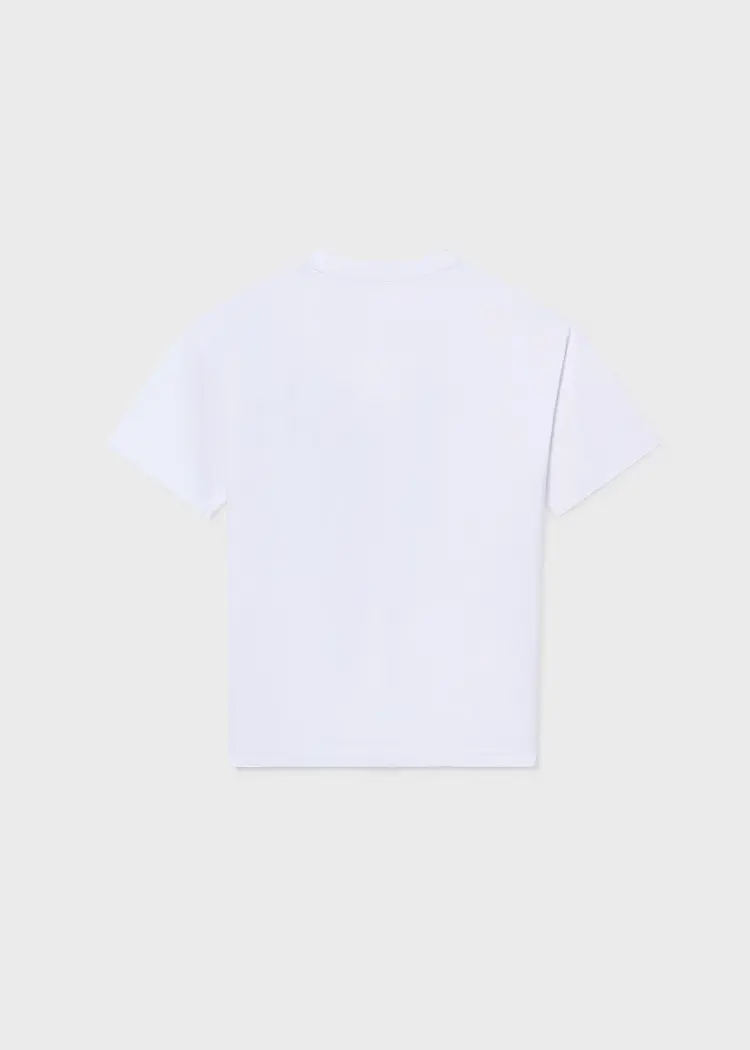 mayoral Μπλουζα κοντομανικη σΤαμπά 26 6033 19 Λευκό