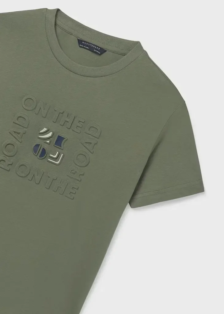 mayoral Μπλουζα κοντομ αναγλυφη επιση 26 6031 78 Πράσινο σκούρο