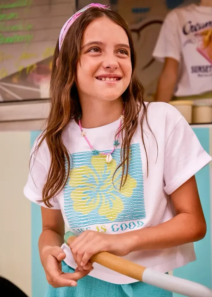 mayoral Μπλουζα κοντομανικη σχεδιο 26 6009 94 Λευκό