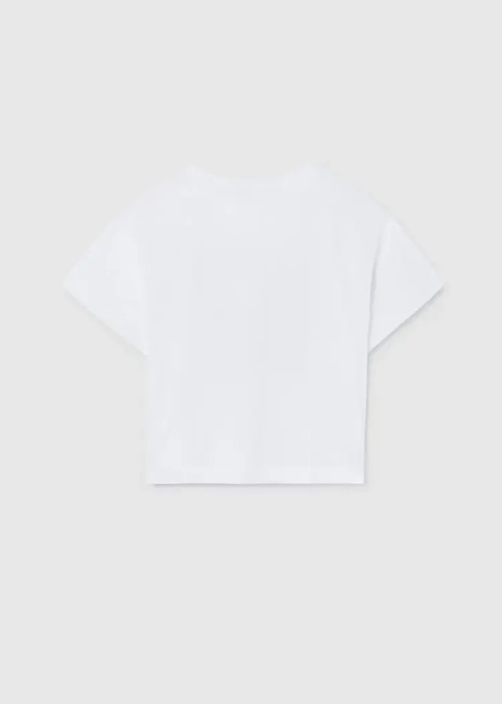 mayoral Μπλουζα κοντομανικη σχεδιο 26 6009 94 Λευκό