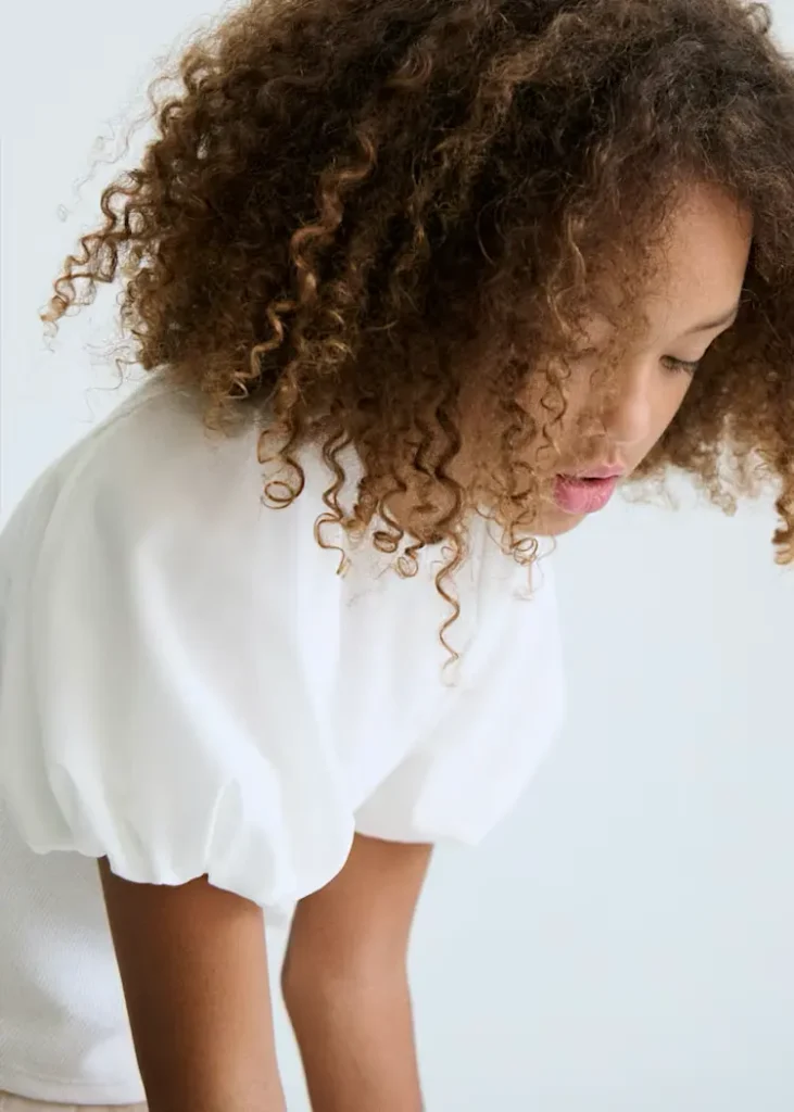 mayoral Μπλούζα φουσκωτά μανίκια κορίτσι Κωδ. 26 06001 091 Εκρού