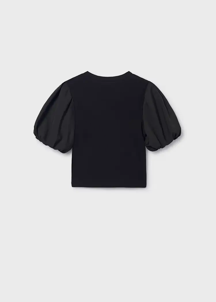 mayoral Μπλουζα κοντομανικη καναλε συ 26 6001 92 Μαύρο