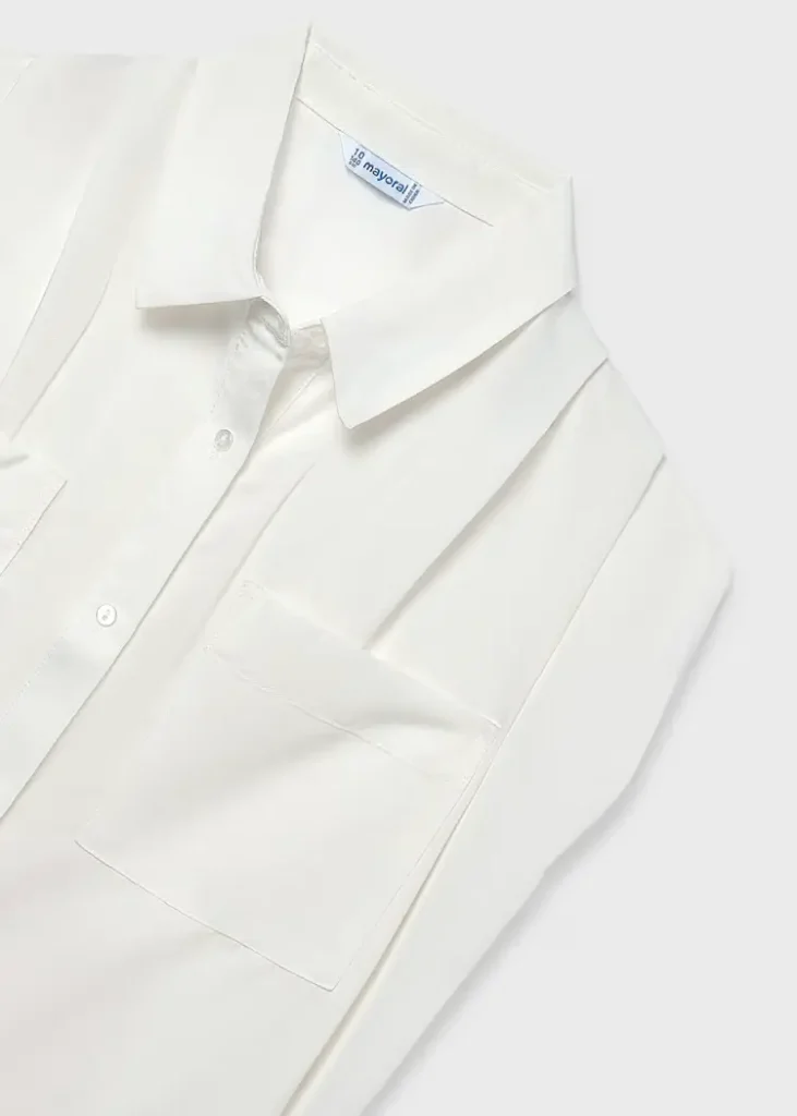 mayoral Μπλουζα με τσεπες 26 6158 54 Εκρού