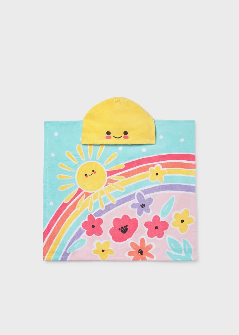 mayoral Πετσέτα παραλίας κουκούλα μωρό Κωδ. 26 09113 068 Φλοράλ