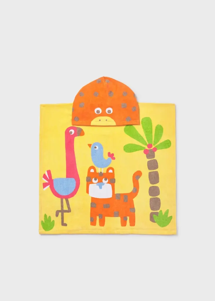 mayoral Πετσέτα παραλίας κουκούλα μωρό Κωδ. 26 09113 070 Μουσταρδί