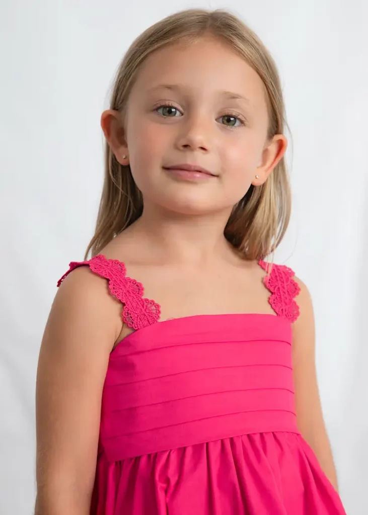 mayoral Φόρεμα αμπιγέ σατέν κορίτσι Κωδ. 26 03926 015 Κόκκινο