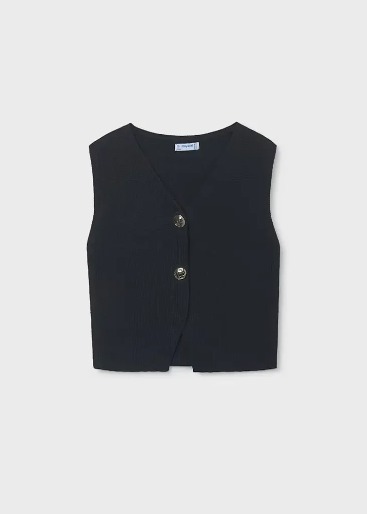 mayoral Τοπ πλεκτο κουμπια 26 6020 31 Μαύρο