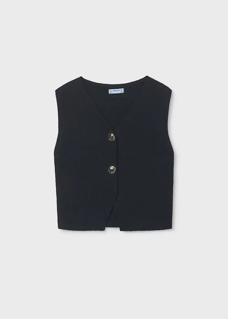 mayoral Τοπ πλεκτο κουμπια 26 6020 31 Μαύρο