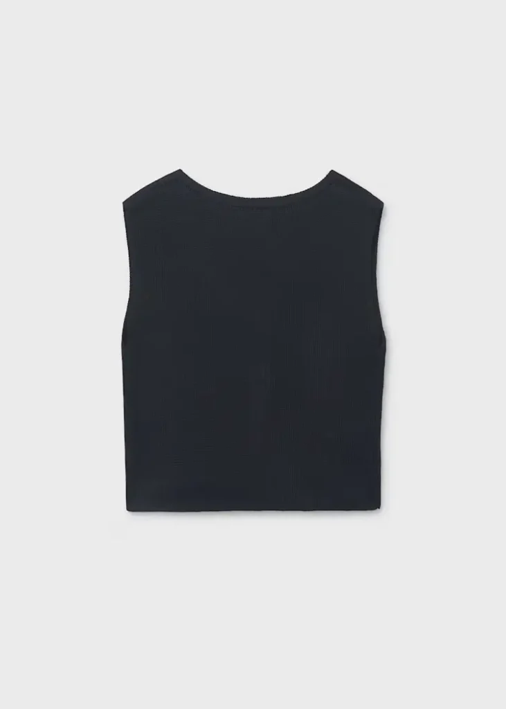 mayoral Τοπ πλεκτο κουμπια 26 6020 31 Μαύρο