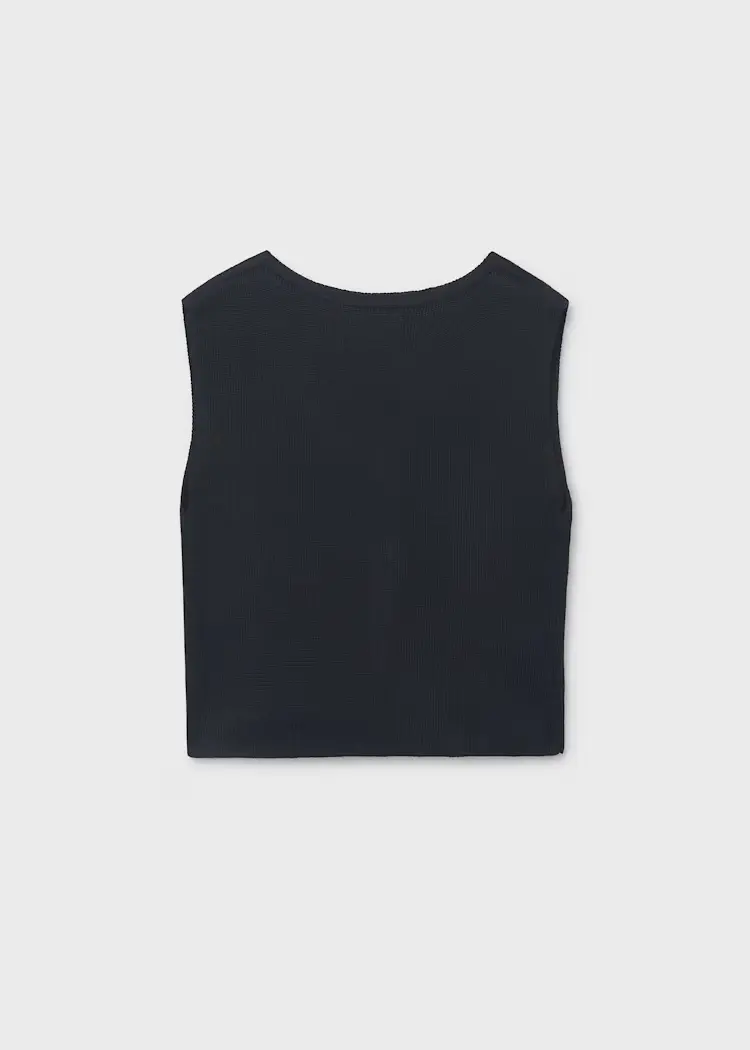 mayoral Τοπ πλεκτο κουμπια 26 6020 31 Μαύρο