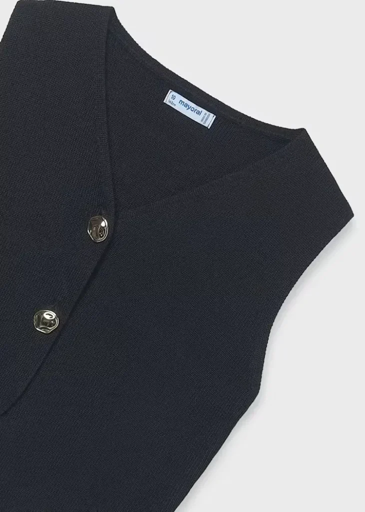 mayoral Τοπ πλεκτο κουμπια 26 6020 31 Μαύρο