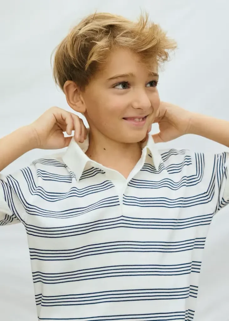 mayoral Πόλο αγόρι Κωδ. 26 06162 046 Κρεμ / Μπλε