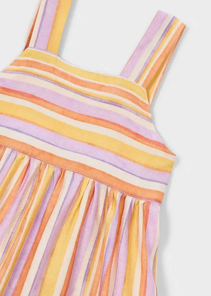 mayoral Ριγέ φόρεμα κορίτσι Κωδ. 26 03936 036 Λιλά