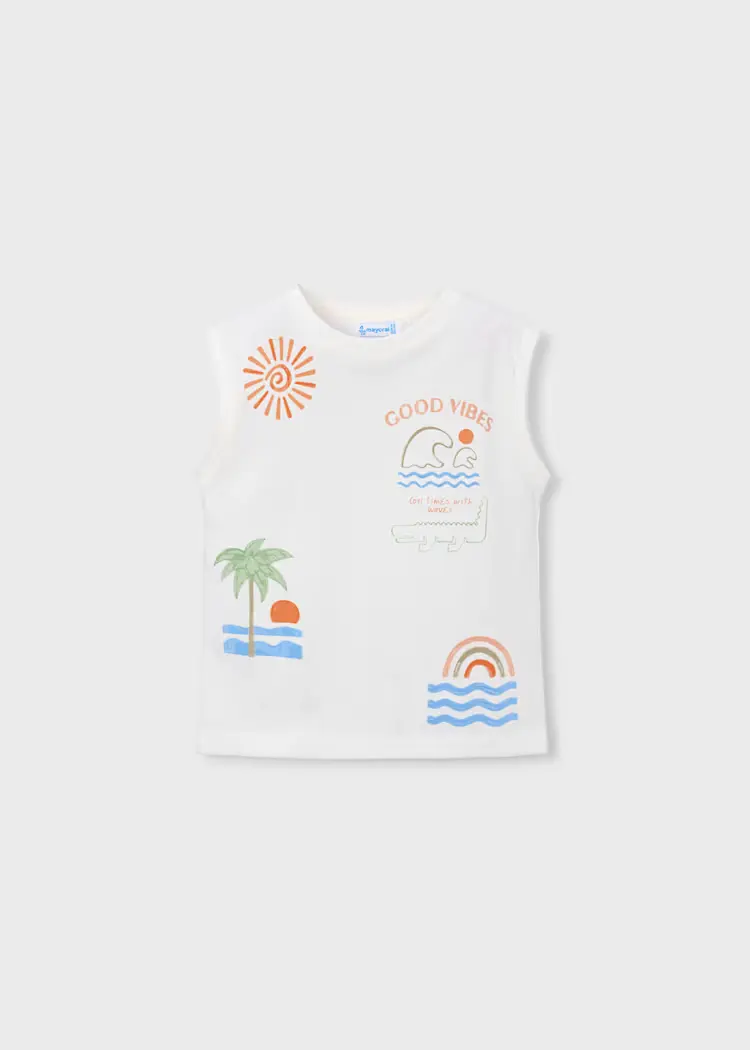 mayoral Σετ μακο κοντομανικο τιραντες 26 3603 28 Κρέμ / Πράσινο