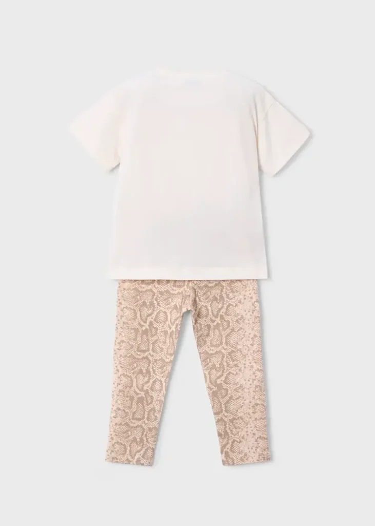 mayoral Σετ κολαν Σταμπωτό 26 3727 36 Μπεζ