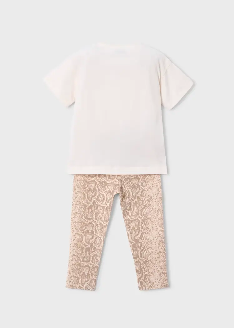 mayoral Σετ κολαν Σταμπωτό 26 3727 36 Μπεζ