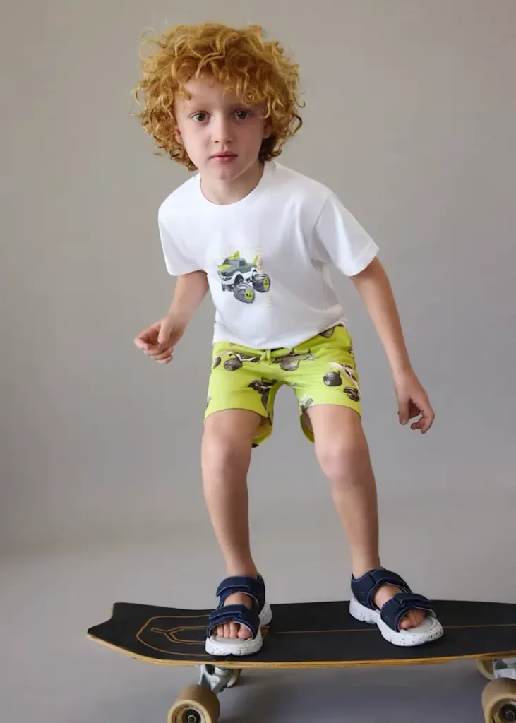 mayoral Σετ μακο Σταμπωτό 26 3607 81 Κίτρινοπράσινο