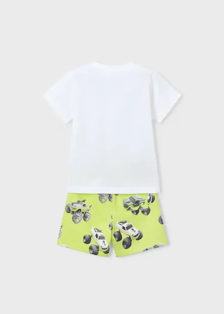 mayoral Σετ μακο Σταμπωτό 26 3607 81 Κίτρινοπράσινο