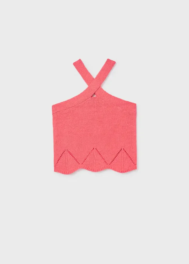 mayoral Τοπ πλεκτο halter 26 6024 44 Κοραλί
