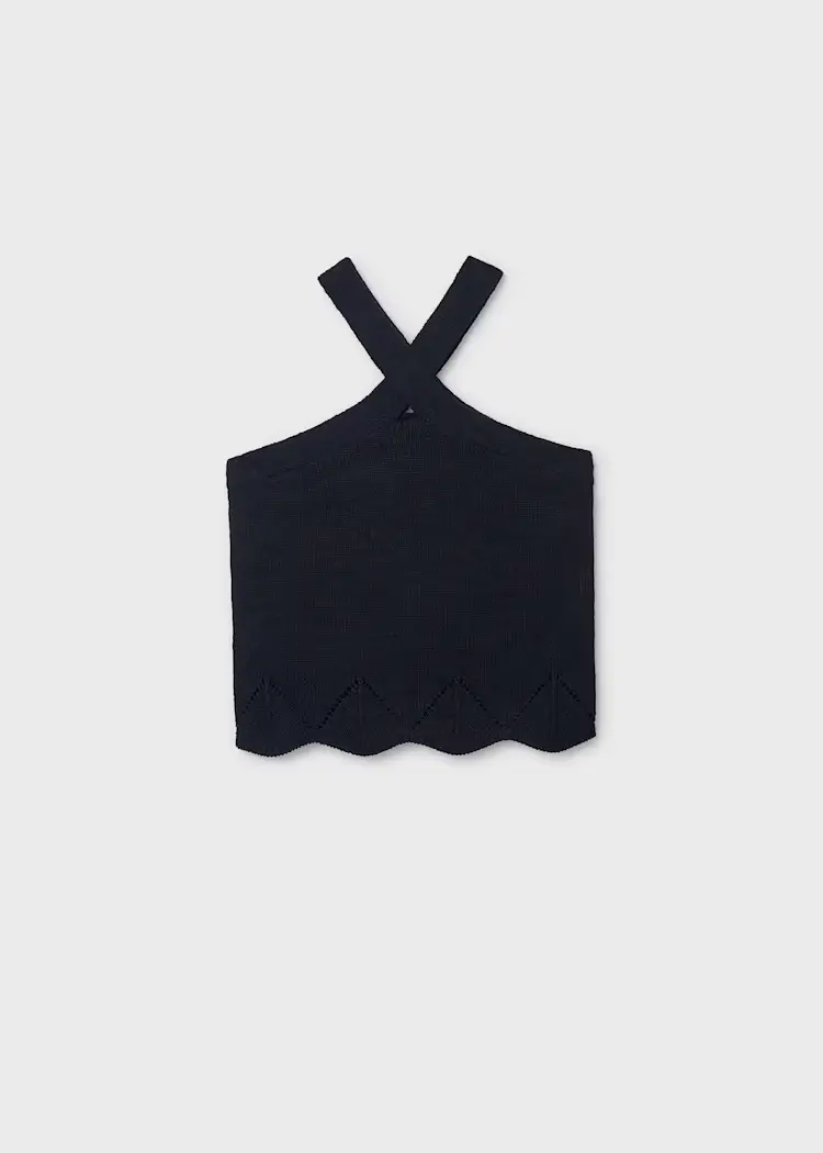 mayoral Τοπ πλεκτο halter 26 6024 46 Μαύρο