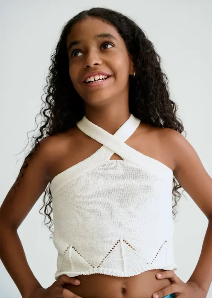 mayoral Τοπ πλεκτο halter 26 6024 43 Μπεζ