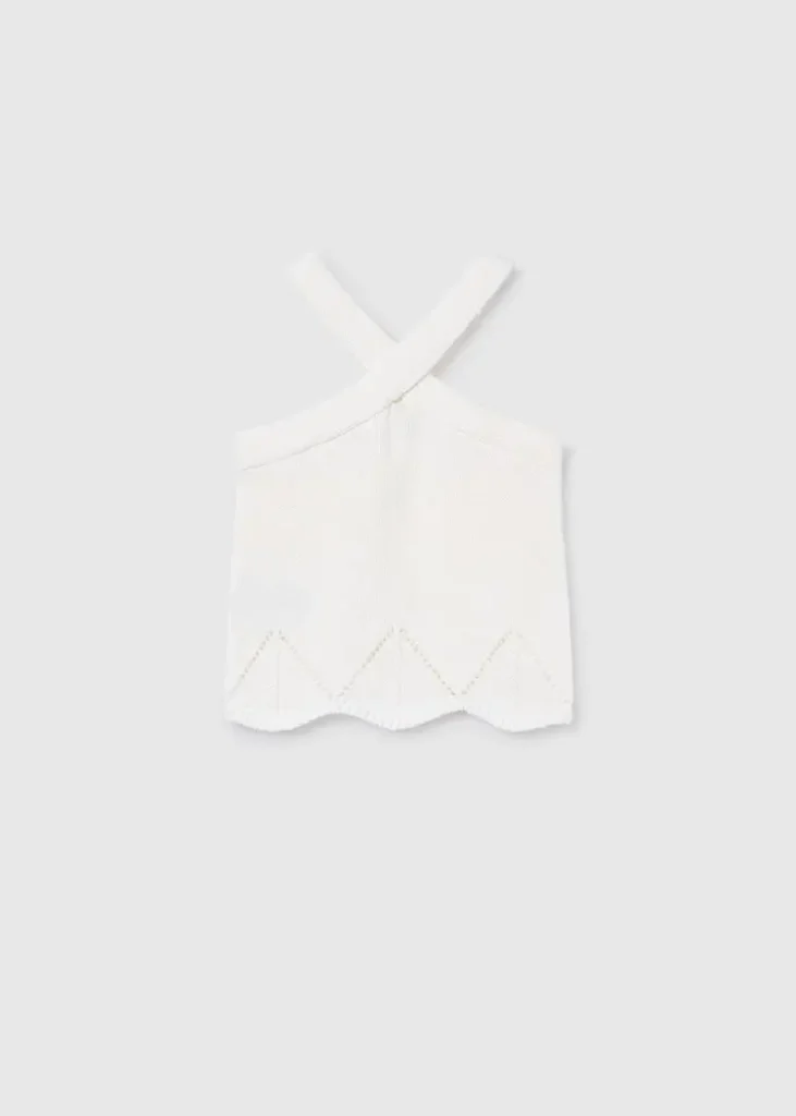 mayoral Τοπ πλεκτο halter 26 6024 43 Μπεζ