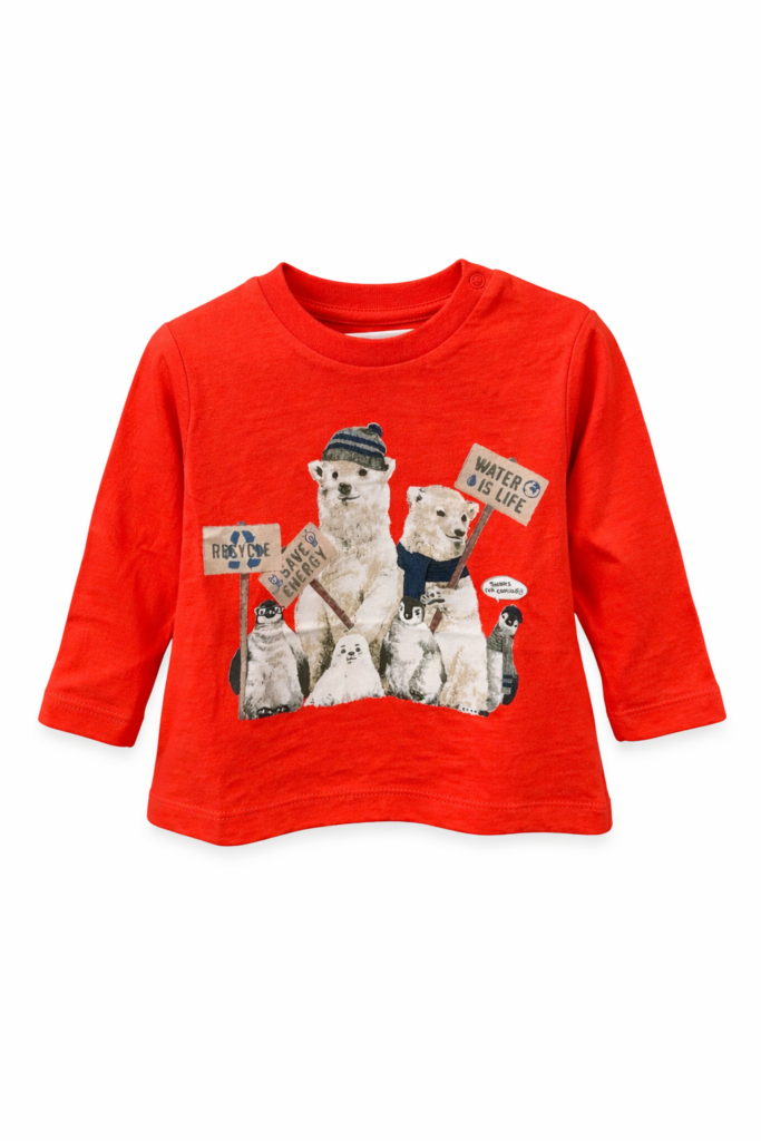 mayoral Σετ 3 μπλουζάκια μωρό Μπλε κρεμ πορτοκαλί