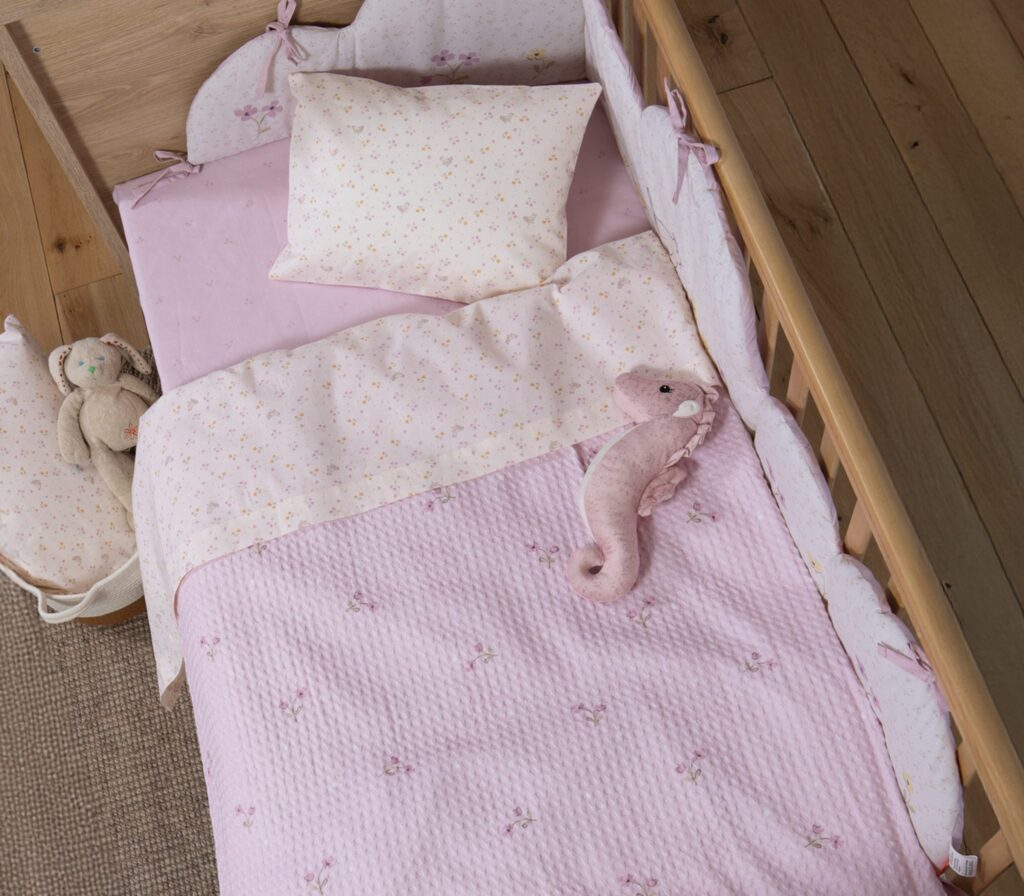 nef nef Βρεφική κουβέρτα πικέ αγκαλιάς cute & sweet 110x150 Λιλά Κωδ. 039493