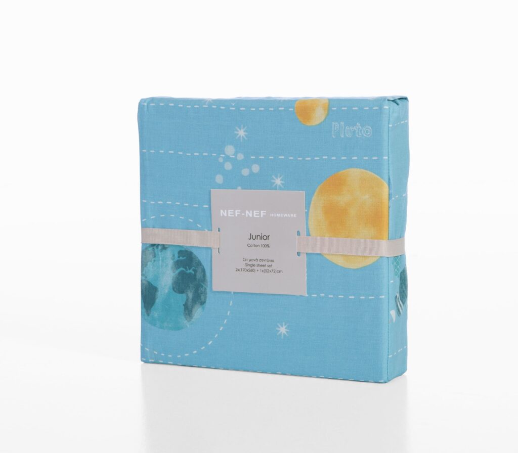 nef nef Παιδικά σετ σεντόνια μονά this is my galaxy 170x260 Μπλέ Κωδ. 039539