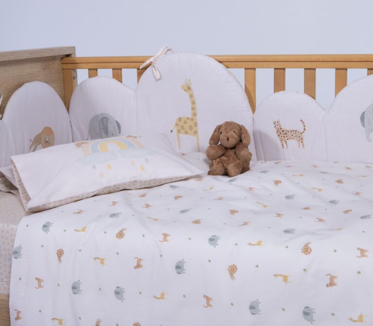 nef nef Βρεφικά σεντόνια κούνιας jungle in motion Εκρού Κωδ. 039592