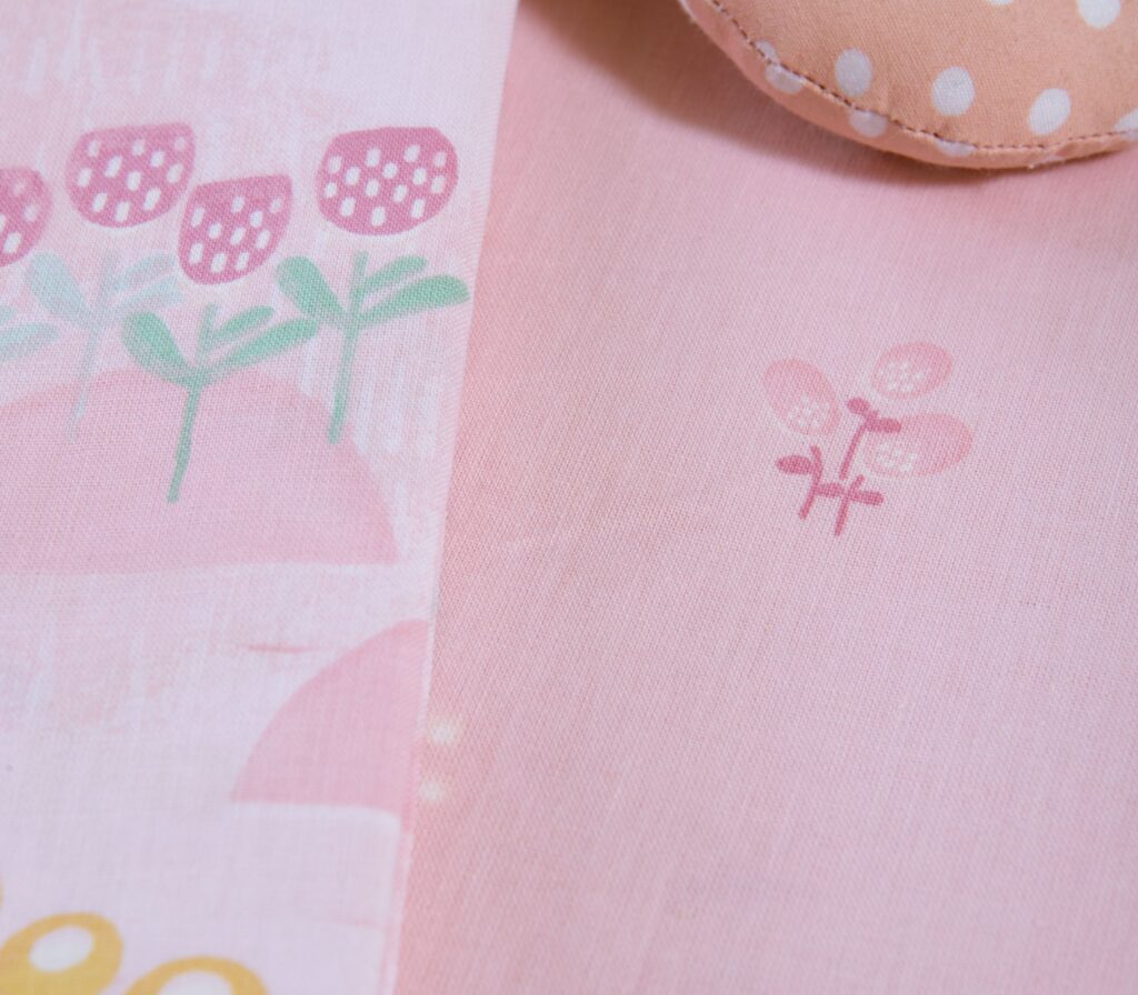 nef nef Σετ σεντόνια λίκνου 2τμχ spring happiness Ροζ Κωδ. 039594