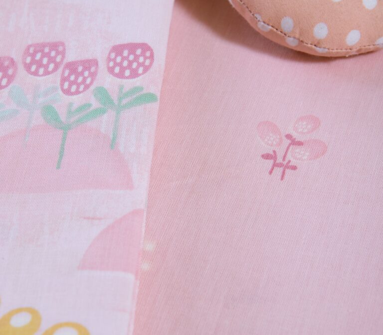 nef nef Σετ σεντόνια λίκνου 2τμχ spring happiness Ροζ Κωδ. 039594