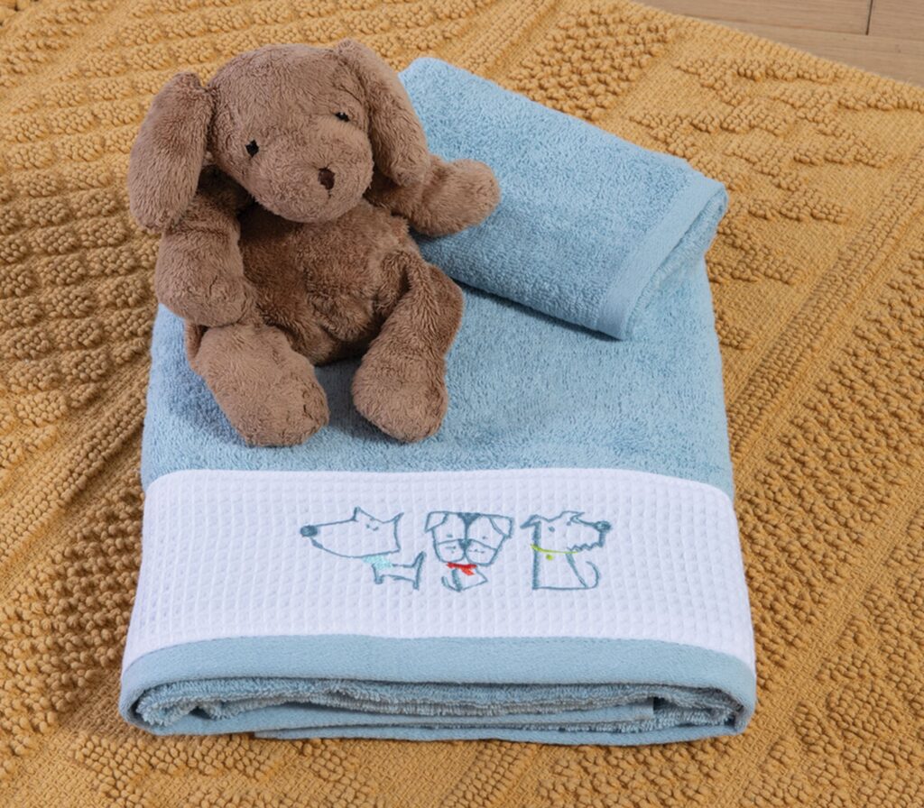 nef nef Πετσέτες σετ 2 τμχ dog life Μπλέ Κωδ. 039769