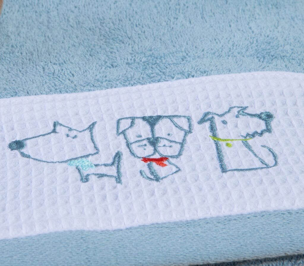 nef nef Πετσέτες σετ 2 τμχ dog life Μπλέ Κωδ. 039769