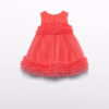 abel & lula Φορεμα τουλι βολαν 26 5014 94 Ροδακινί