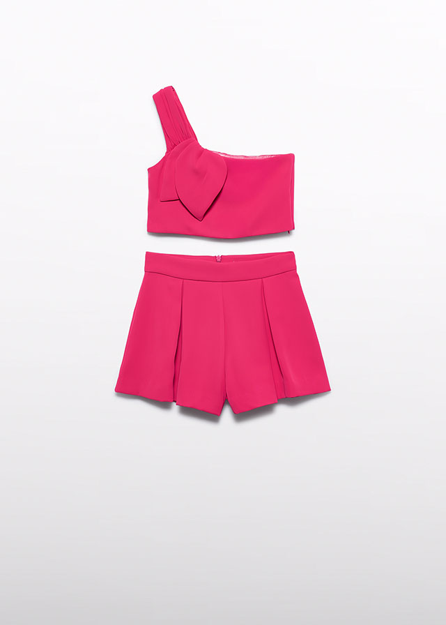 abel & lula Σετ βερμουδα κρεπ 26 5210 18 Φούξια