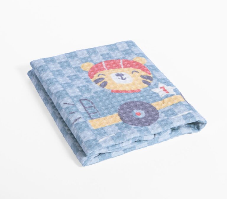 nef nef Βρεφική κουβέρτα πικέ αγκαλιάς super boy 80x110 Μπλε Κωδ. 039482