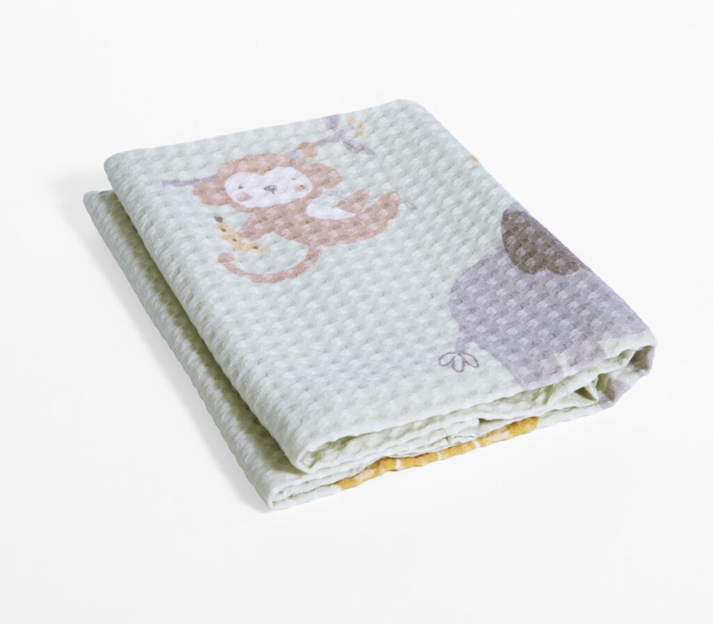 nef nef Βρεφική κουβέρτα πικέ αγκαλιάς savana 80x110 Πράσινο Κωδ. 039484