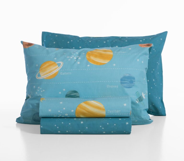 nef nef Παιδικά σετ σεντόνια μονά this is my galaxy 170x260 Μπλέ Κωδ. 039539