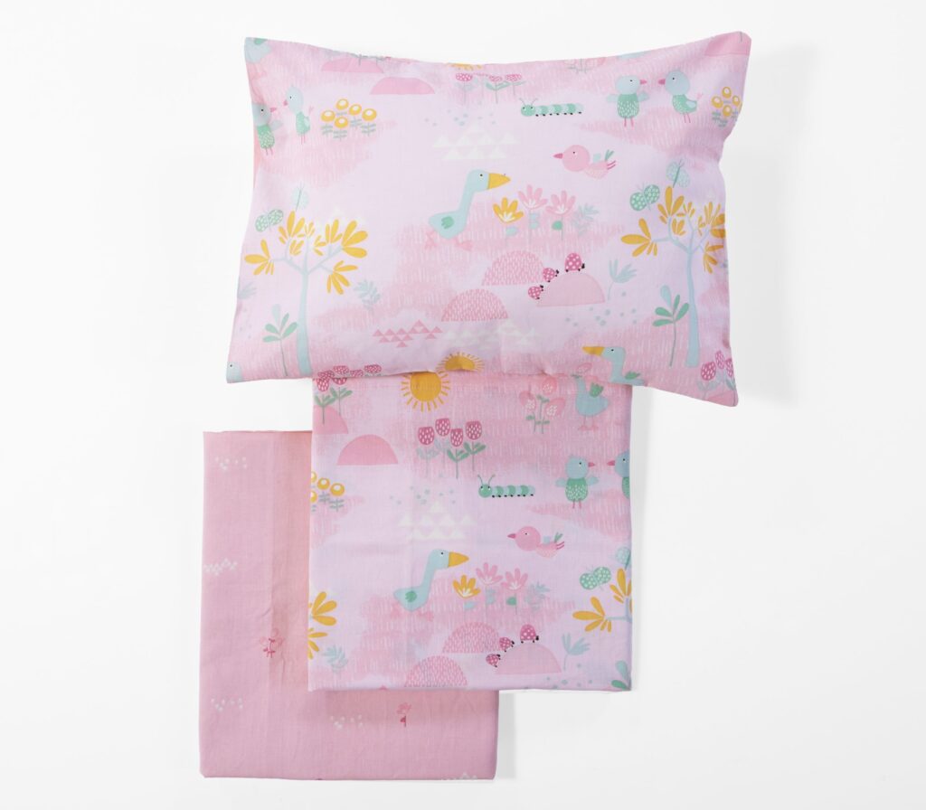 nef nef Βρεφικά σεντόνια κούνιας spring happiness Ροζ Κωδ. 039588