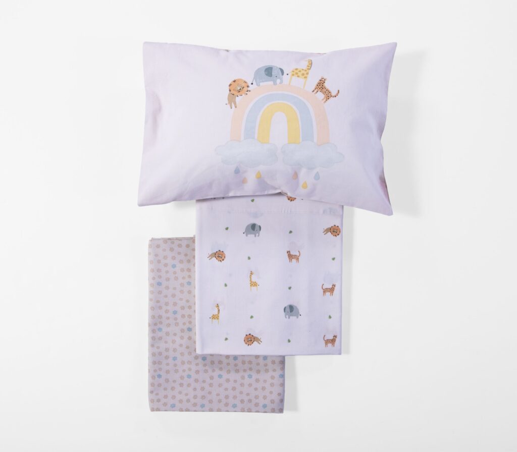 nef nef Βρεφικά σεντόνια κούνιας jungle in motion Εκρού Κωδ. 039592