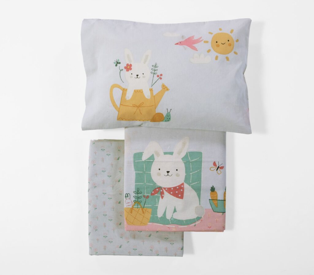 nef nef Βρεφικά σεντόνια κούνιας pic nic together Άκουα Κωδ. 039587