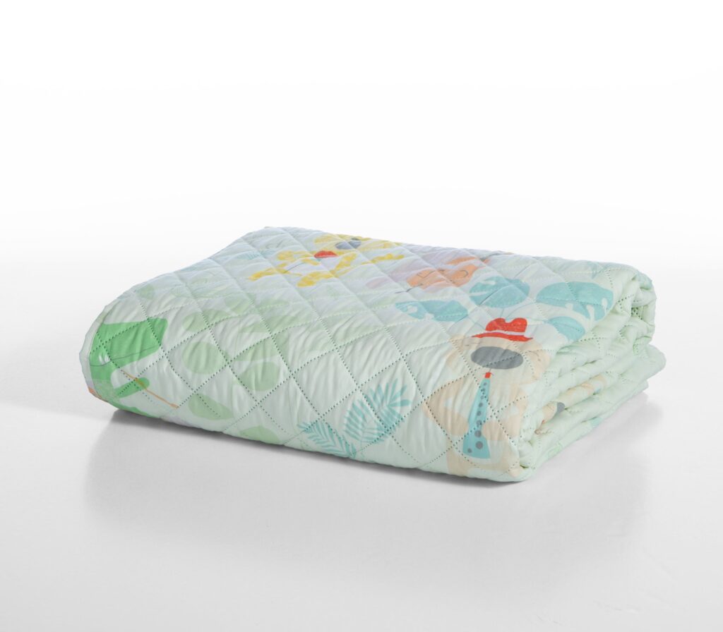 nef nef Παιδικό κουβερλί μονό jungle music 180x240 Πράσινο Κωδ. 039781