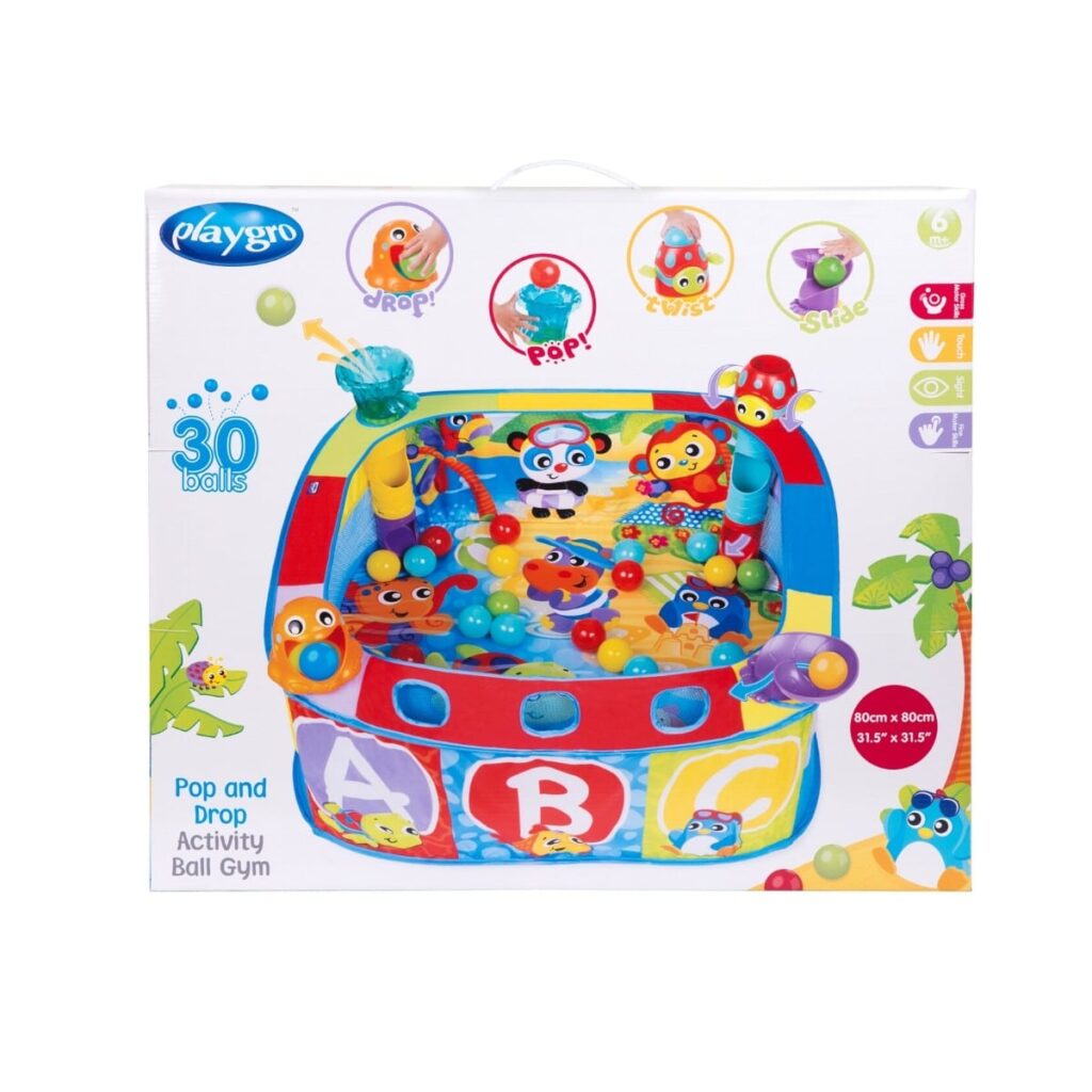 playgro Πάρκο με Μπάλες pop and drop activity ball gym