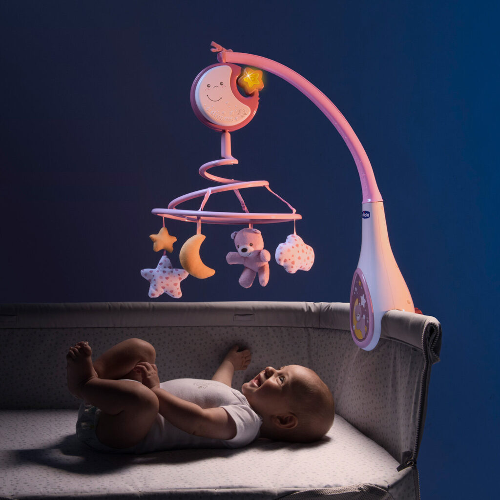 chicco Βρεφικό Περιστρεφόμενο Κούνιας με Μελωδίες 3 σε 1 next2dreams Ροζ Για 0+ Κωδ: 57262