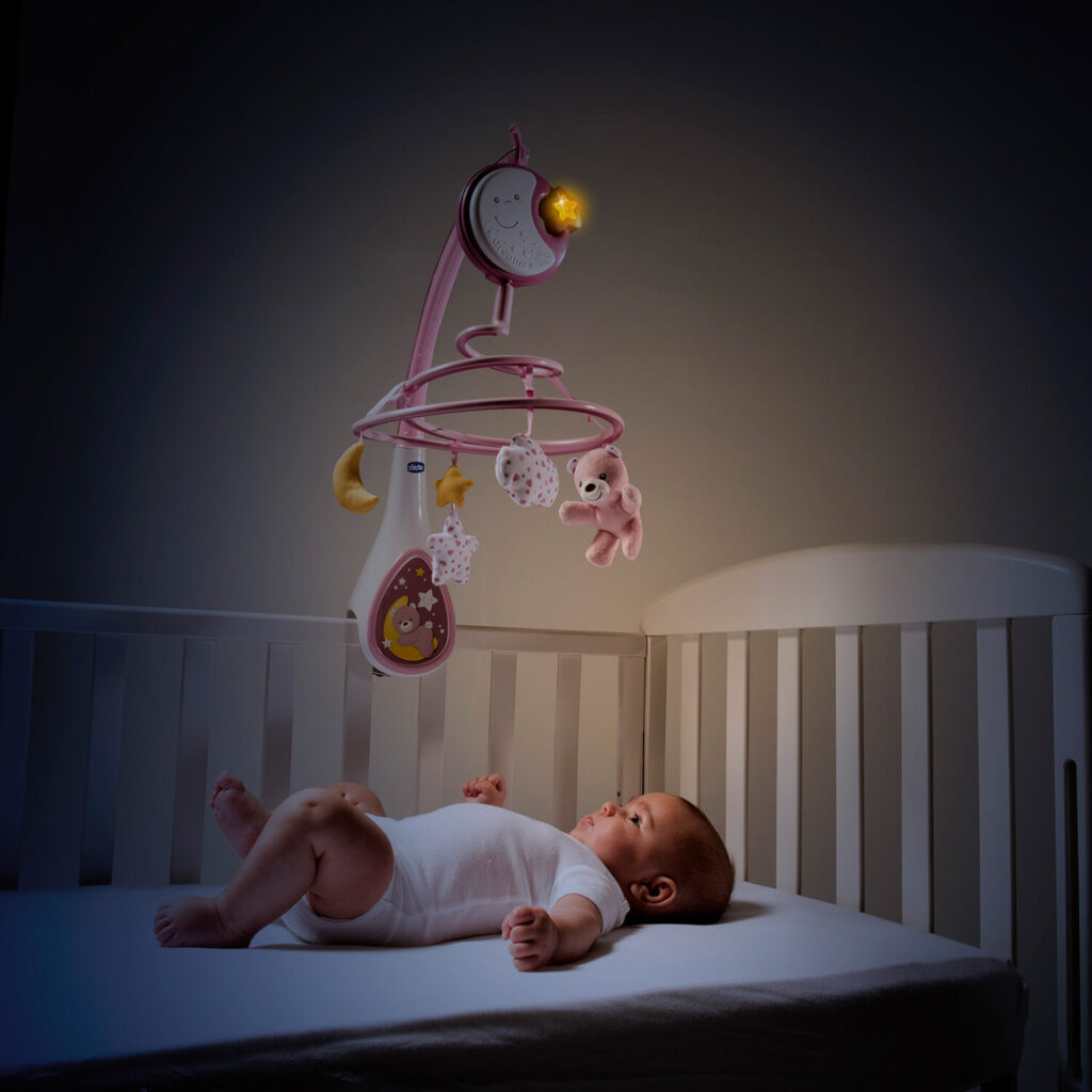 chicco Βρεφικό Περιστρεφόμενο Κούνιας με Μελωδίες 3 σε 1 next2dreams Ροζ Για 0+ Κωδ: 57262