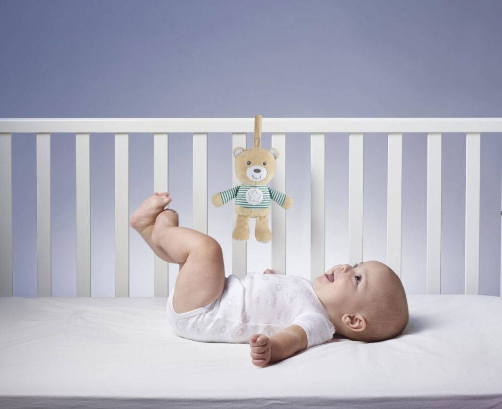 chicco Βρεφικό Αρκουδάκι με Προβολέα baby bear Σιέλ Για 0+ (Αντιγραφή)