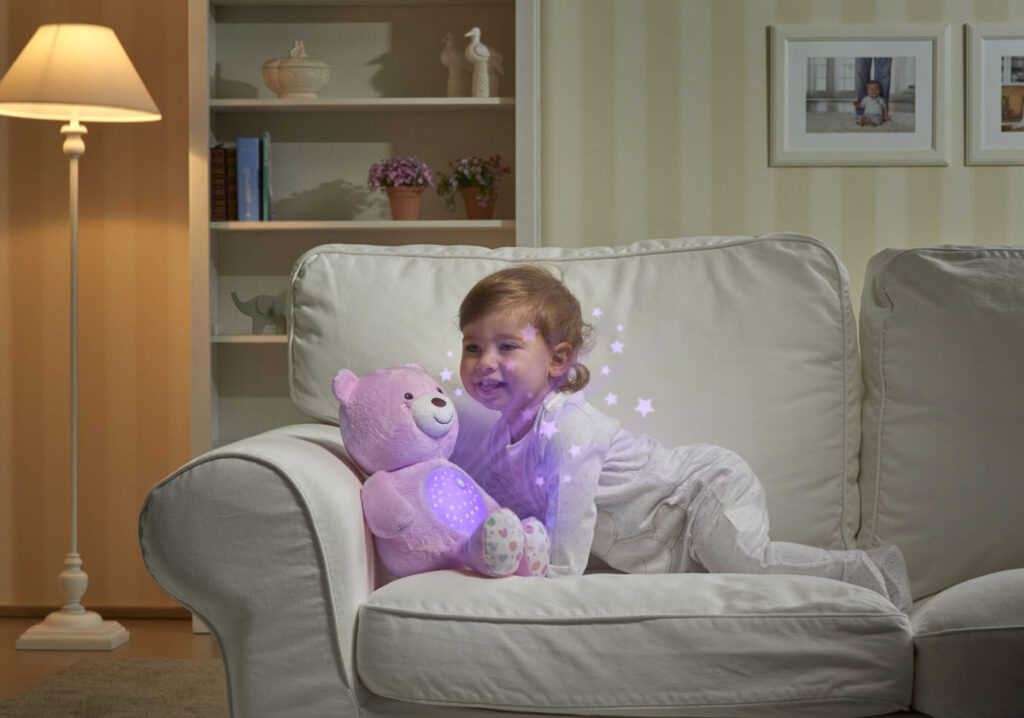 chicco Βρεφικό Αρκουδάκι με Προβολέα baby bear Σιέλ Για 0+ Κωδ: 43318 (Αντιγραφή)